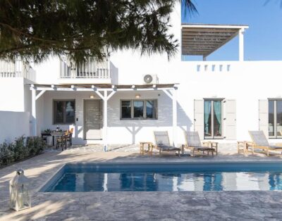 White Pearl – Private Swimming Pool – 3 Bedrooms Naxos Town